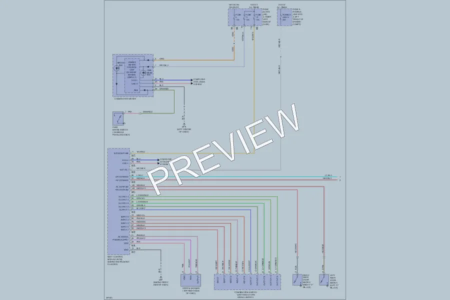 2009 Nissan Maxima Headlights wiring diagram preview