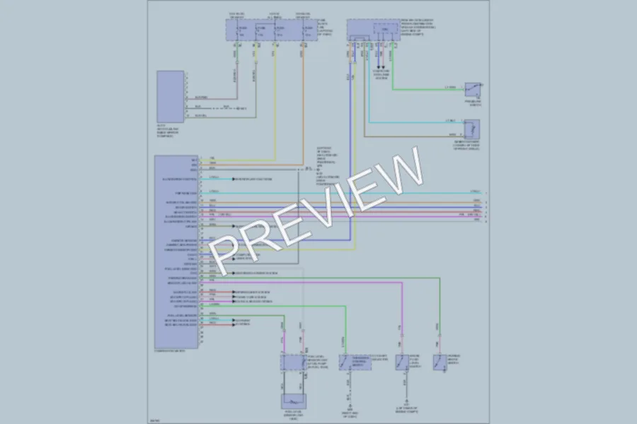 2009 Nissan Murano Instrument Cluster wiring diagram preview