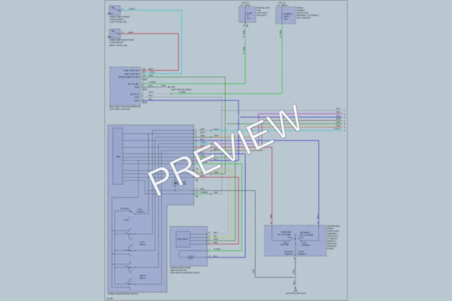 2009 Nissan Murano Power Windows wiring diagram preview