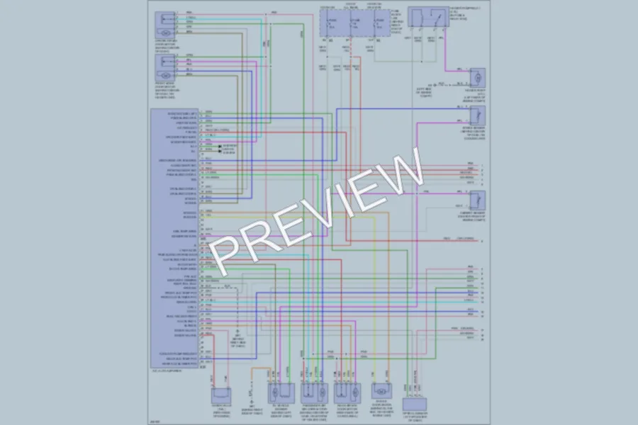 2009 Nissan Pathfinder Air Conditioning wiring diagram preview