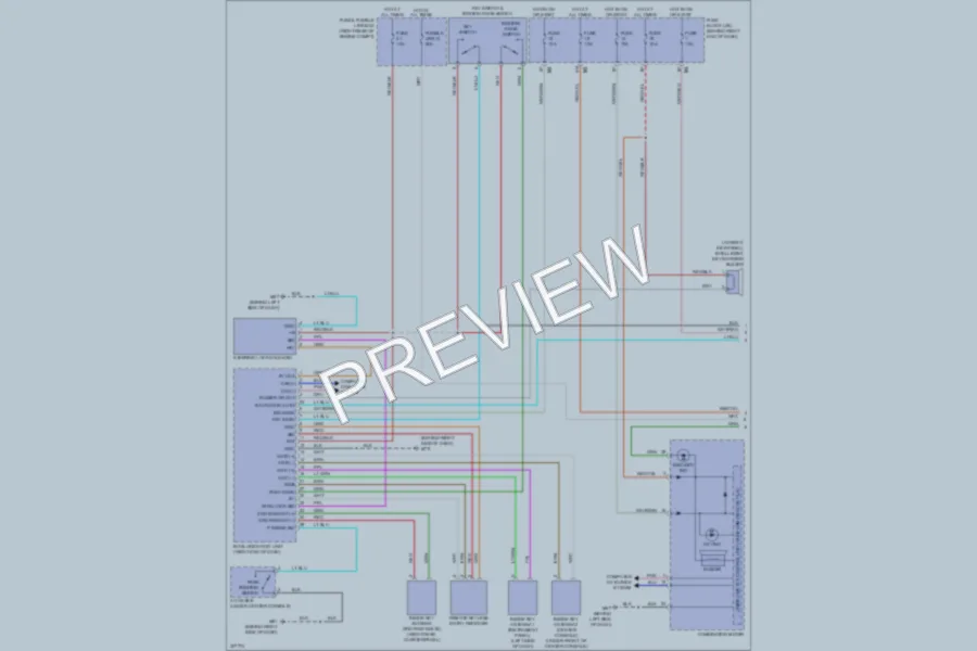 2009 Nissan Pathfinder Anti Theft wiring diagram preview