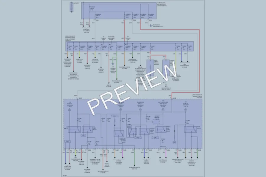 2009 Nissan Pathfinder Power Distribution wiring diagram preview