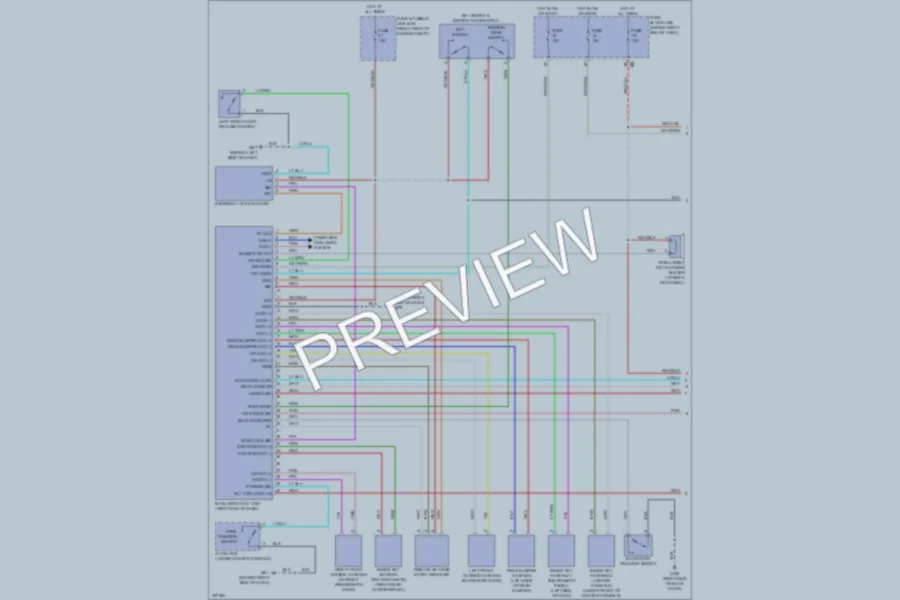 2009 Nissan Pathfinder Power Door Locks wiring diagram preview