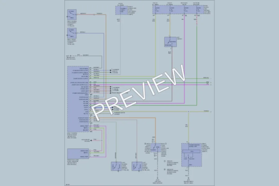 2009 Nissan Quest Power Door Locks wiring diagram preview