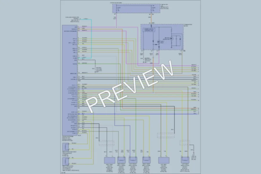 2009 Nissan Quest Supplemental Restraints wiring diagram preview