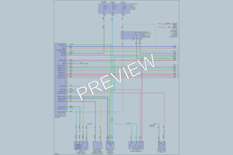 2009 Nissan Sentra Power Door Locks wiring diagram preview