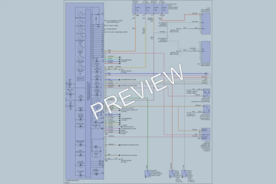 2009 Nissan Titan Instrument Cluster wiring diagram preview