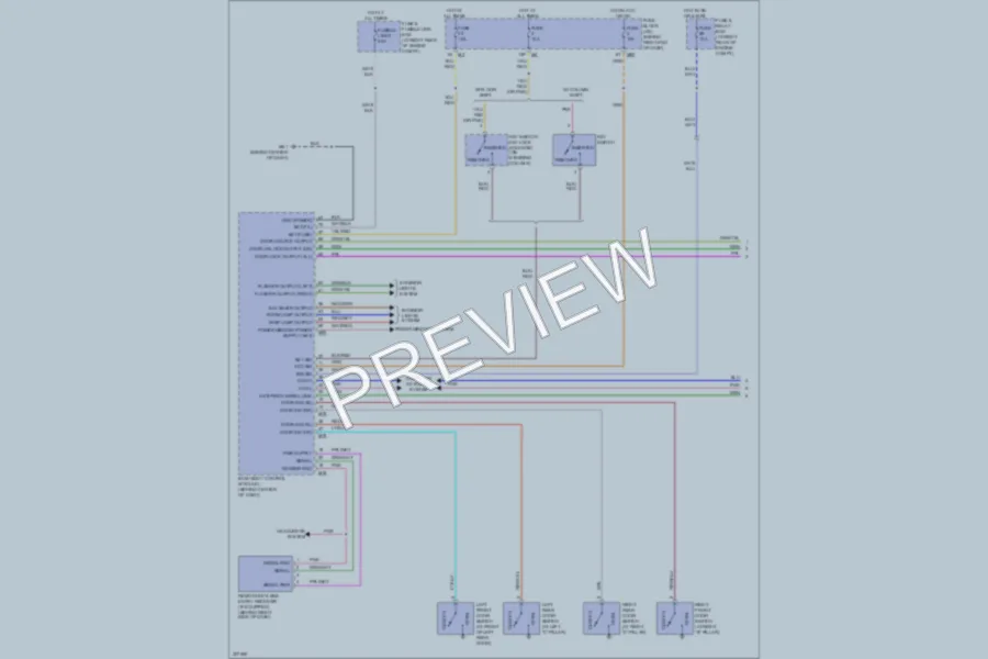 2009 Nissan Titan Power Door Locks wiring diagram preview