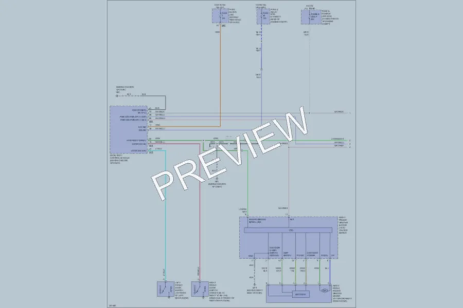 2009 Nissan Titan Power Windows wiring diagram preview