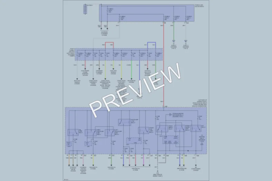 2009 Nissan Versa Power Distribution wiring diagram preview