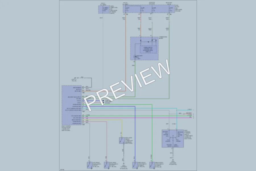 2009 Nissan Xterra Anti Theft wiring diagram preview
