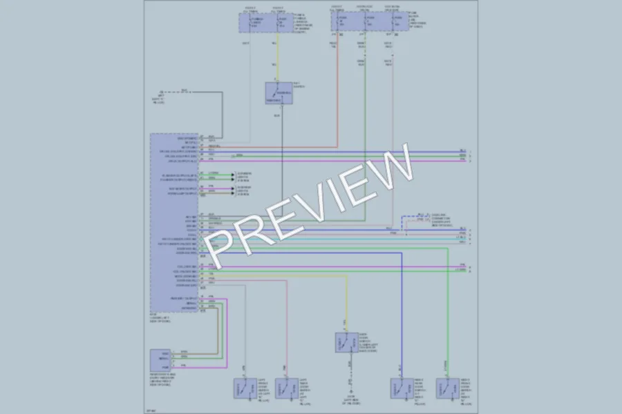 2009 Nissan Xterra Power Door Locks wiring diagram preview
