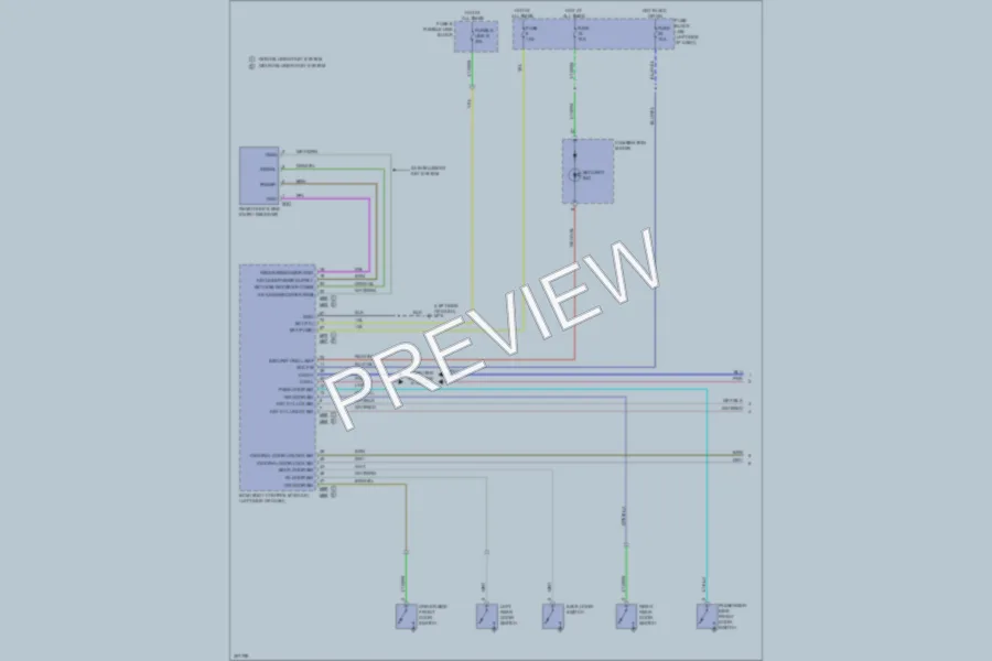 2009 Nissan cube Anti Theft wiring diagram preview