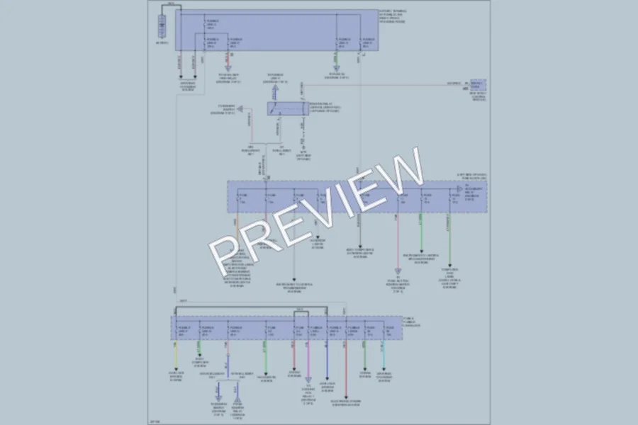 2009 Nissan cube Power Distribution wiring diagram preview