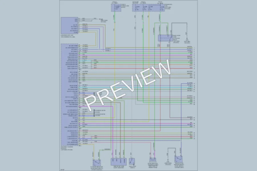 2009 Nissan cube Power Door Locks wiring diagram preview