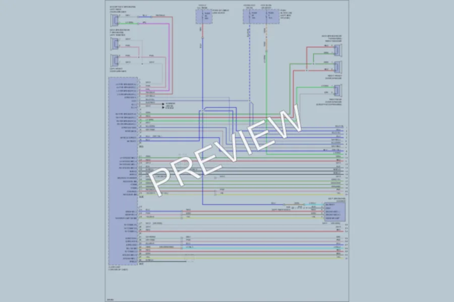 2009 Nissan cube Radio wiring diagram preview