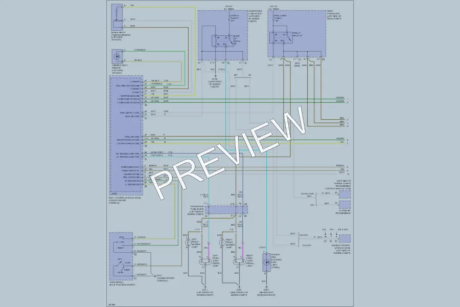 2009 Pontiac G6 Exterior Lights wiring diagram preview