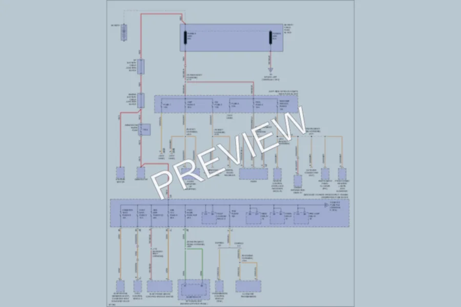 2009 Pontiac G8 Power Distribution wiring diagram preview