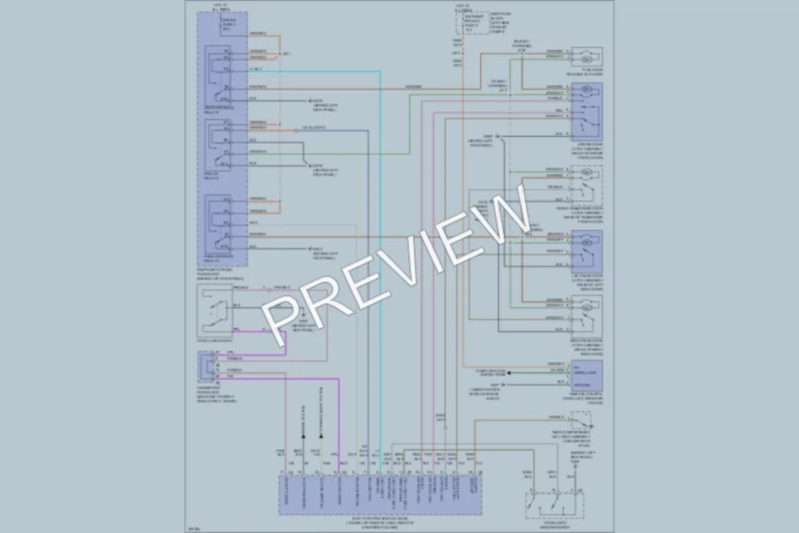 2009 Pontiac G8 Power Door Locks wiring diagram preview