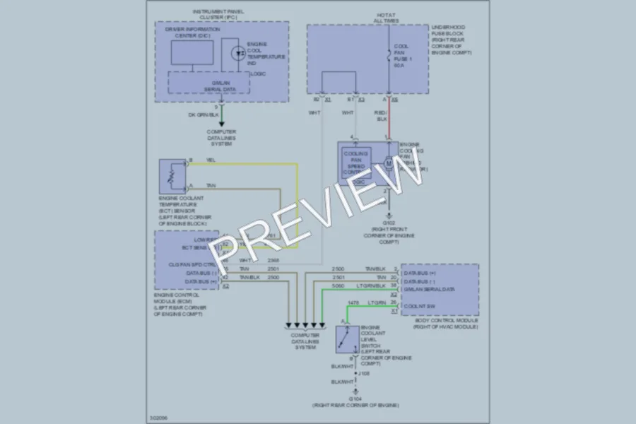 2009 Pontiac Solstice Cooling Fan wiring diagram preview