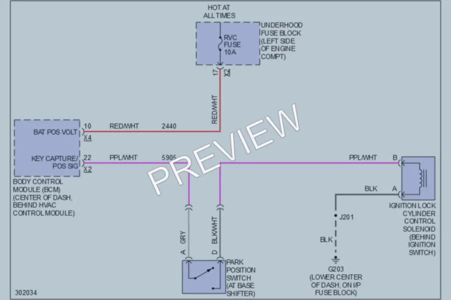 2009 Pontiac Torrent Shift Interlock wiring diagram preview