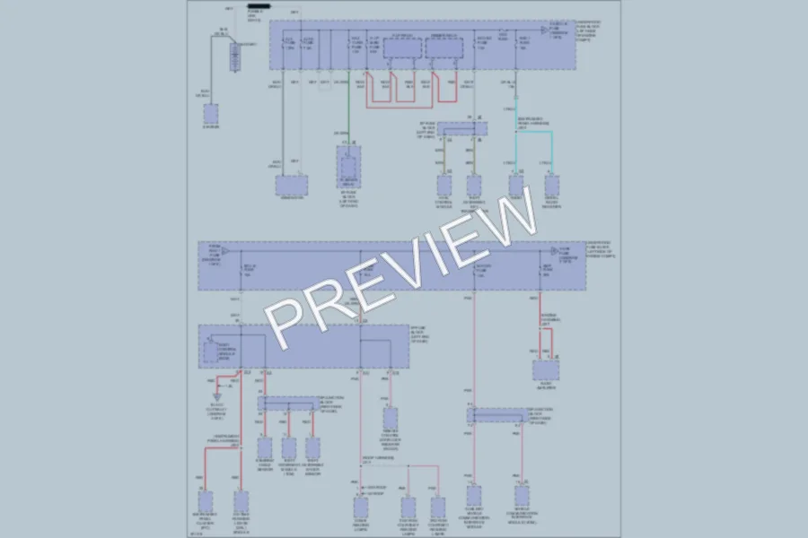 2009 Pontiac Vibe Power Distribution wiring diagram preview