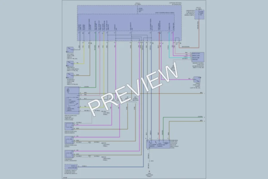 2009 Pontiac Vibe Power Door Locks wiring diagram preview
