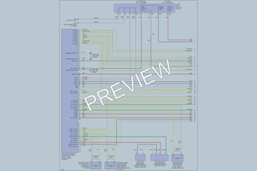 2009 Pontiac Vibe Supplemental Restraints wiring diagram preview