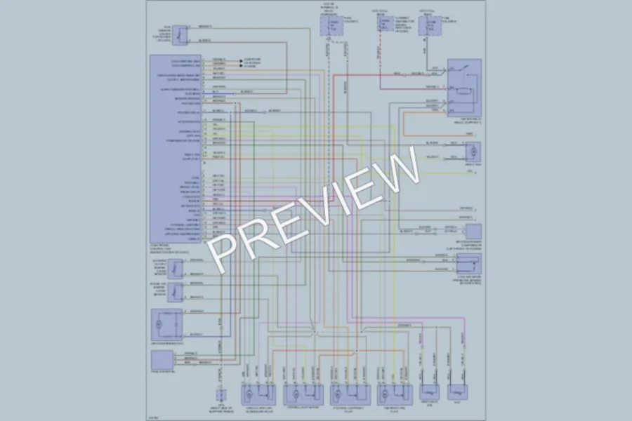 2009 Porsche 911 Air Conditioning wiring diagram preview