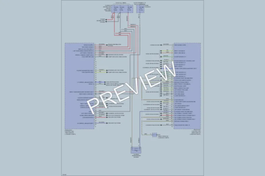2009 Porsche 911 Body Control Modules wiring diagram preview
