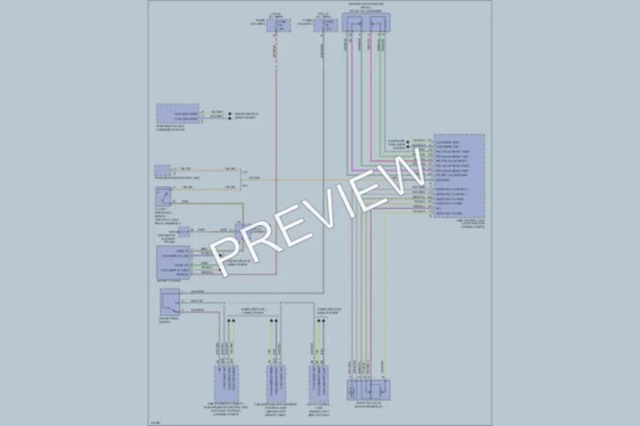 2009 Porsche 911 Cruise Control wiring diagram preview