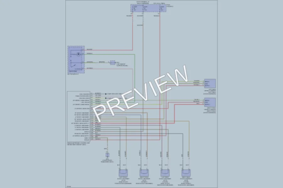 2009 Porsche 911 Electronic Suspension wiring diagram preview