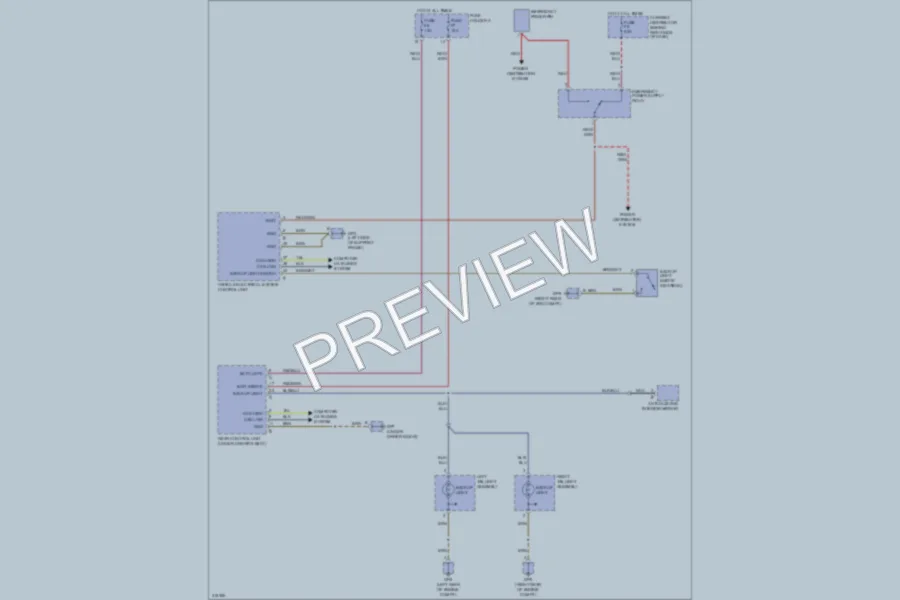 2009 Porsche 911 Exterior Lights wiring diagram preview