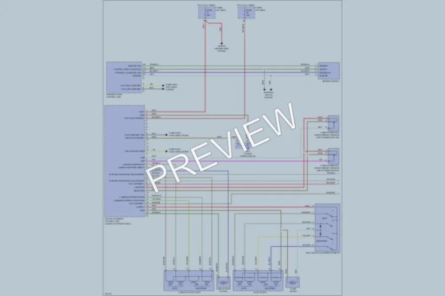 2009 Porsche 911 Memory Systems wiring diagram preview