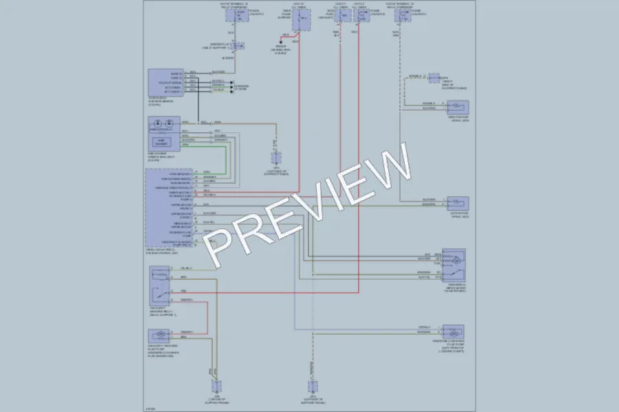 2009 Porsche 911 Wiper Washer wiring diagram preview