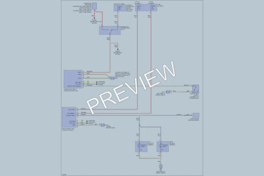 2009 Porsche Boxster Exterior Lights wiring diagram preview