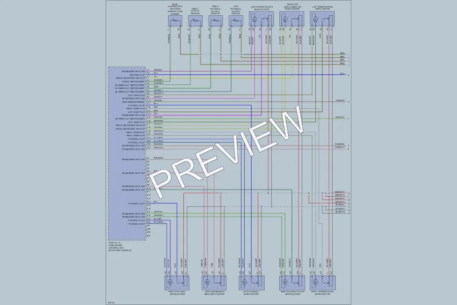 2009 Porsche Cayenne Air Conditioning wiring diagram preview