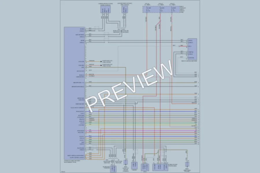 2009 Porsche Cayenne Navigation wiring diagram preview
