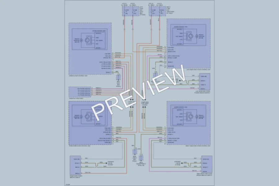 2009 Porsche Cayenne Power Windows wiring diagram preview