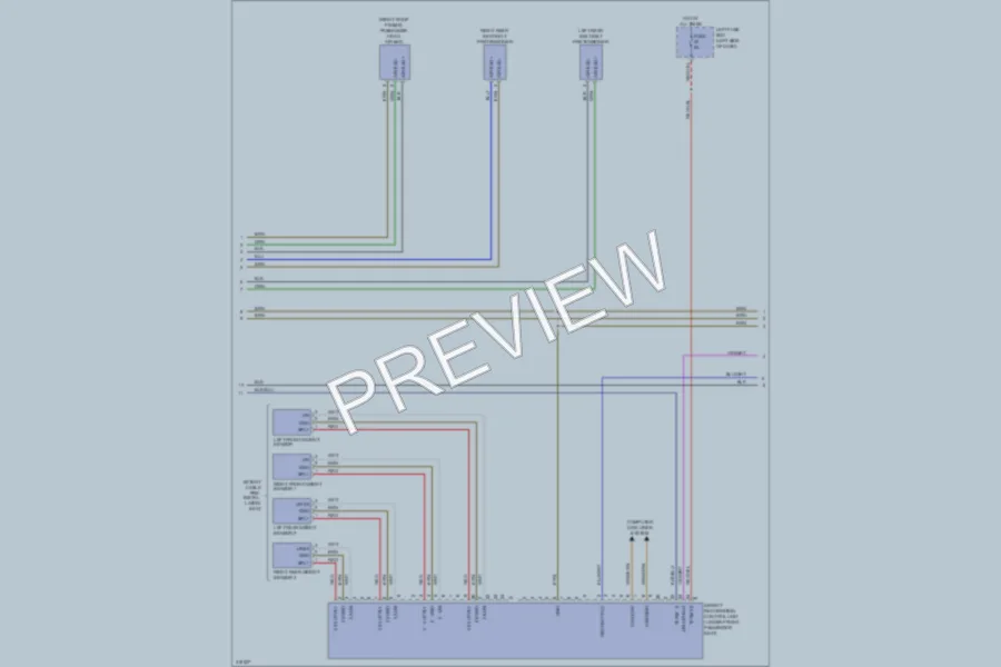 2009 Porsche Cayenne Supplemental Restraints wiring diagram preview