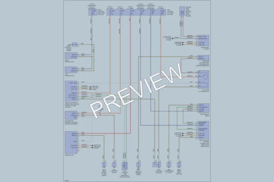 2009 Porsche Cayenne Wiper Washer wiring diagram preview