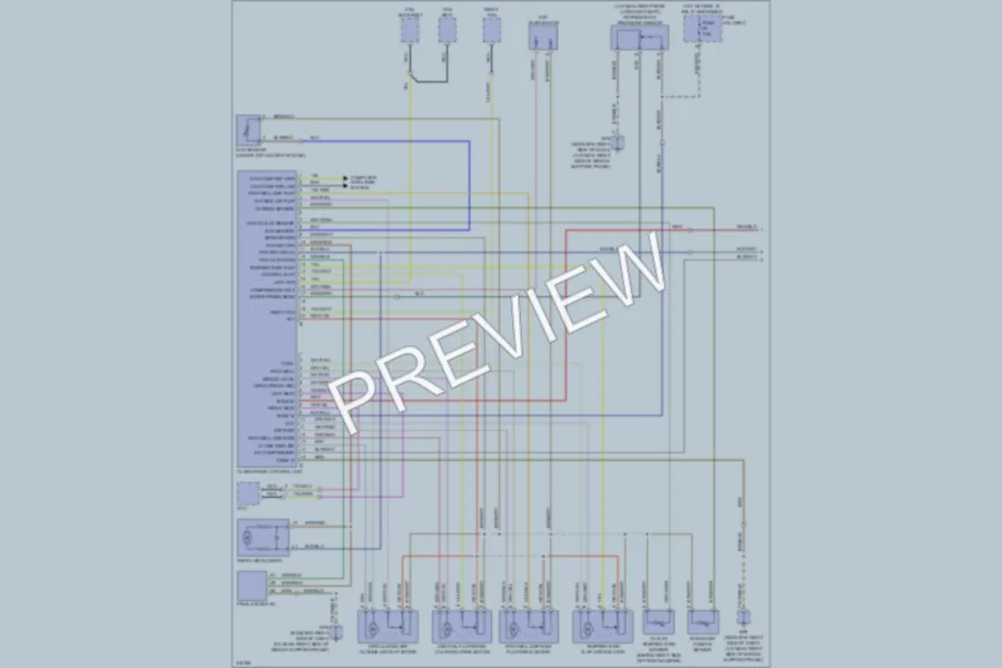 2009 Porsche Cayman Air Conditioning wiring diagram preview