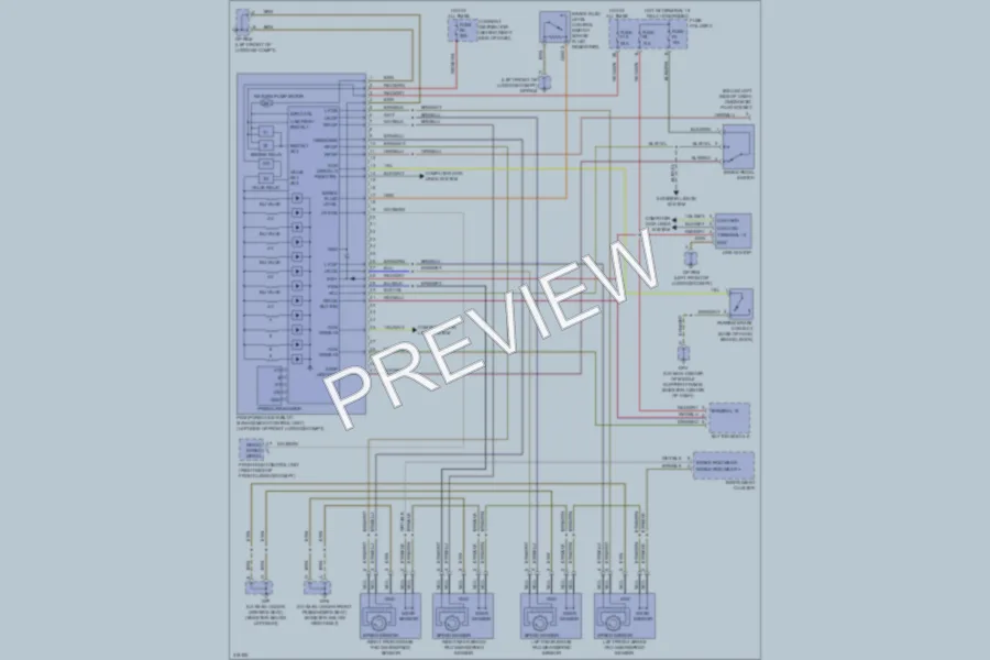 2009 Porsche Cayman Anti Lock Brakes wiring diagram preview