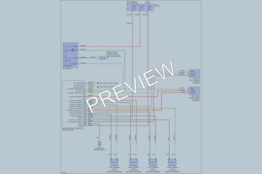 2009 Porsche Cayman Electronic Suspension wiring diagram preview