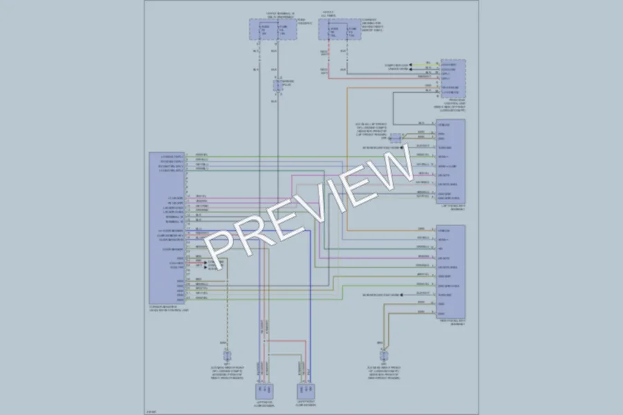 2009 Porsche Cayman Headlights wiring diagram preview