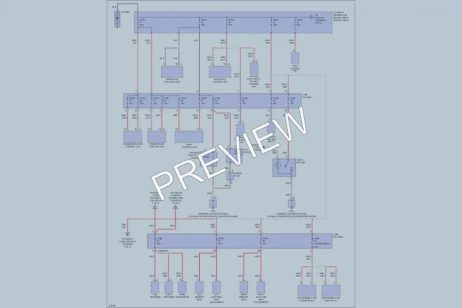 2009 Porsche Cayman Power Distribution wiring diagram preview