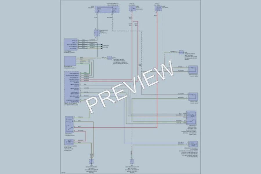2009 Porsche Cayman Wiper Washer wiring diagram preview