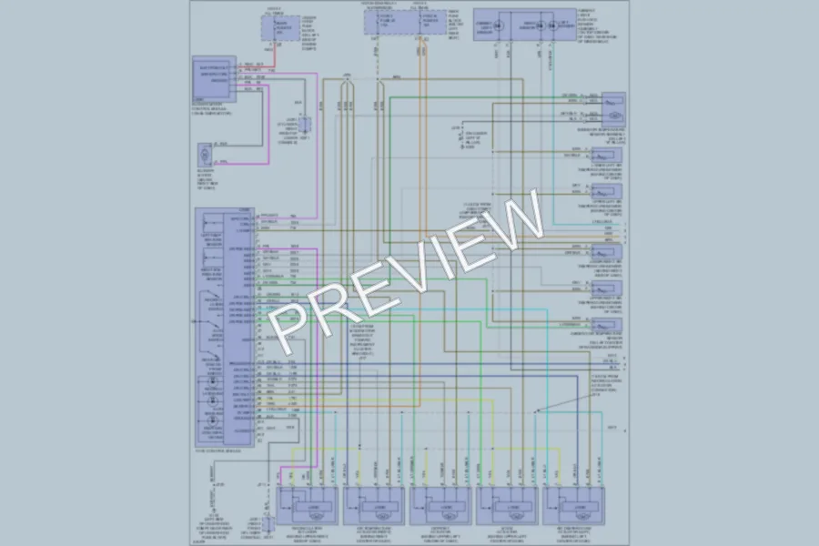 2009 Saab 97X Air Conditioning wiring diagram preview