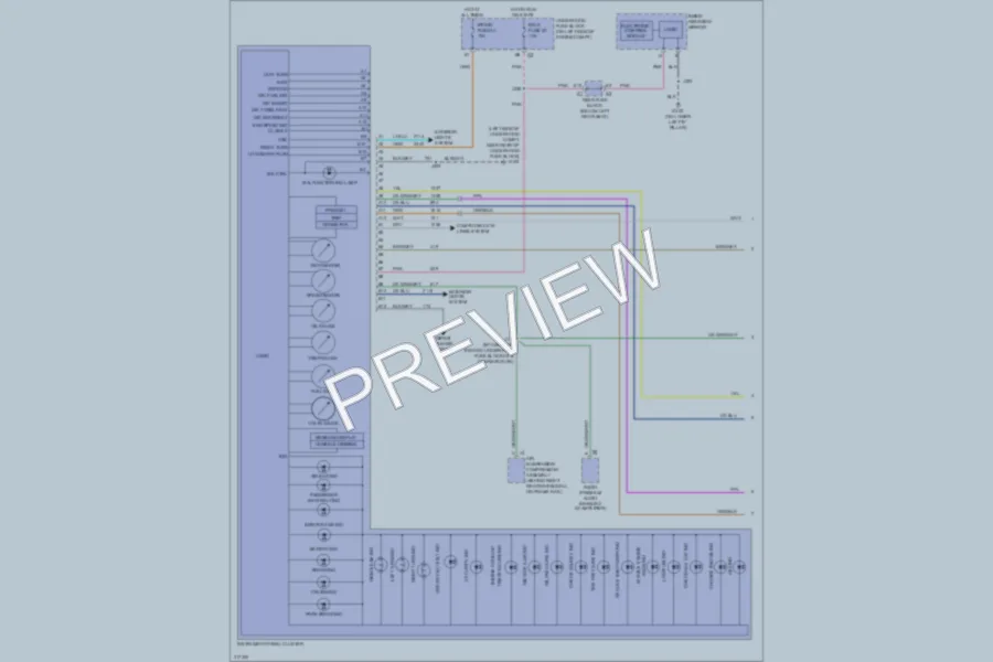 2009 Saab 97X Instrument Cluster wiring diagram preview