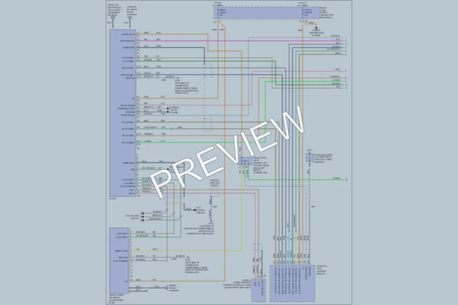 2009 Saab 97X Navigation wiring diagram preview